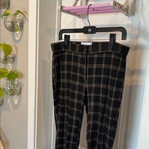 Nordstrom Rack Black Plaid Pants